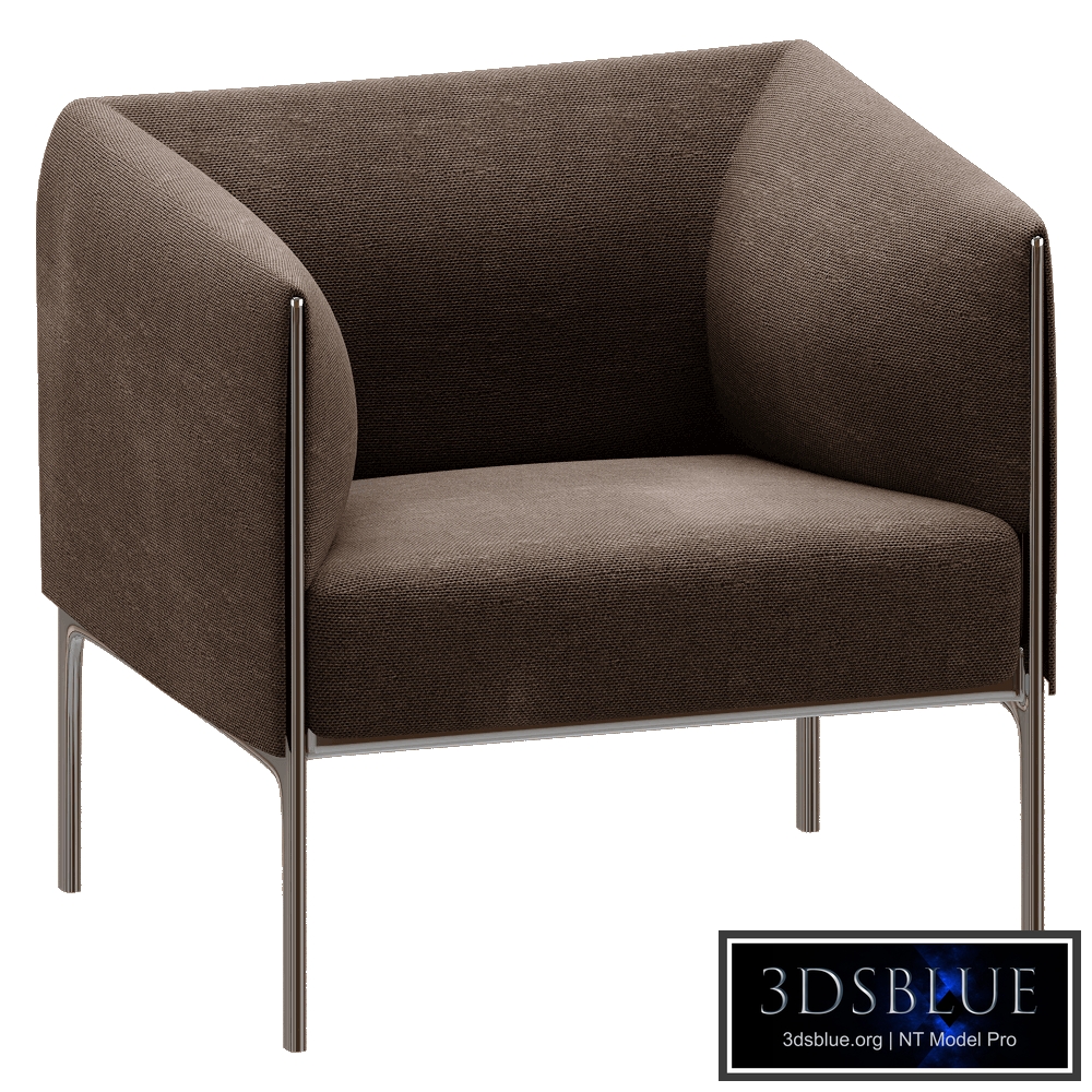 Armchair Asienta upholstered with backrests